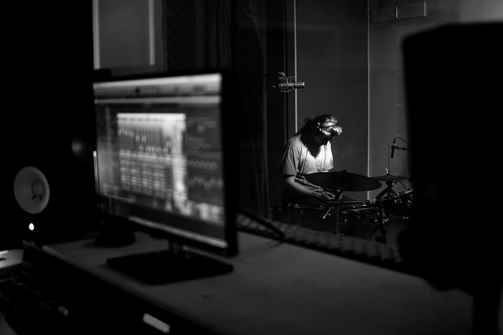 album recording session documentary photos, by Manchester photographer Coffee Photo